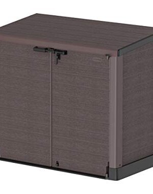 Duramax Cedargrain StoreAway 1200L Plastic Garden Storage Shed/ Flat Lid