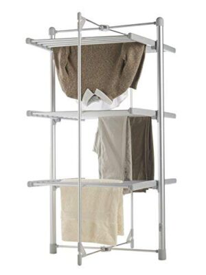 3 Tier Electric Clothes Airer - Deluxe Folding Heated Clothes Dryer