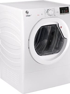 Hoover HLEV10DG 10kg Vented Tumble Dryer, White, Digital Display